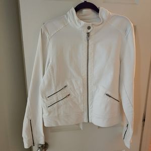 White denim jacket